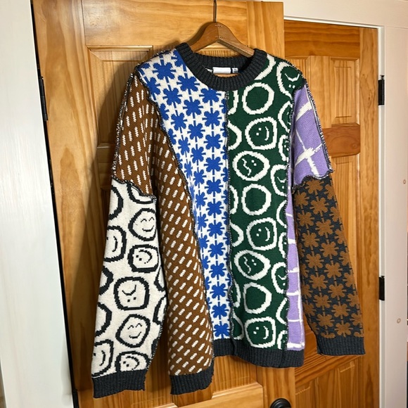 The Ragged Priest Torn Sweater Multi Colored XL - Picture 2 of 8